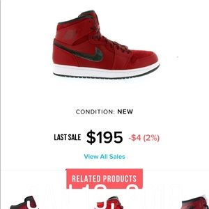 Jordan 1 Retro Premier Red Gucci SOLD